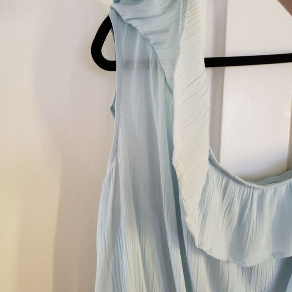 Hippie Rose One Shoulder Rayon Cropped Top - Picture 4 of 9